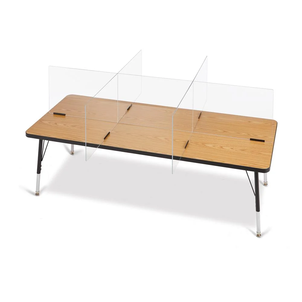 See-thru Table Divider Shields - 6 Station
