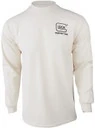 Glock Ap96071 Born In Austria Tan Pre-shrunk Cotton Long Sleeve Small Graphic Tee
