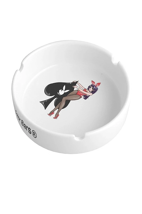 Ace Of Spades Ashtray In White