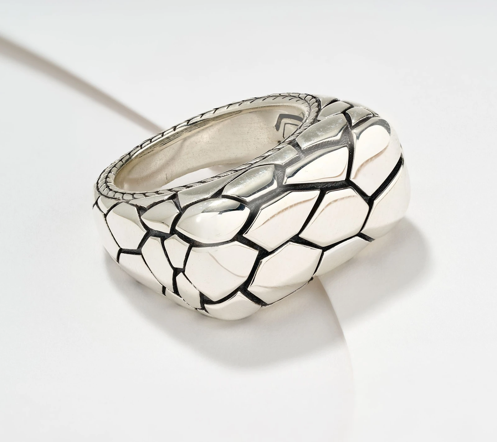 Jai Ireland Sterling Silver Finn's Path Textured Ring