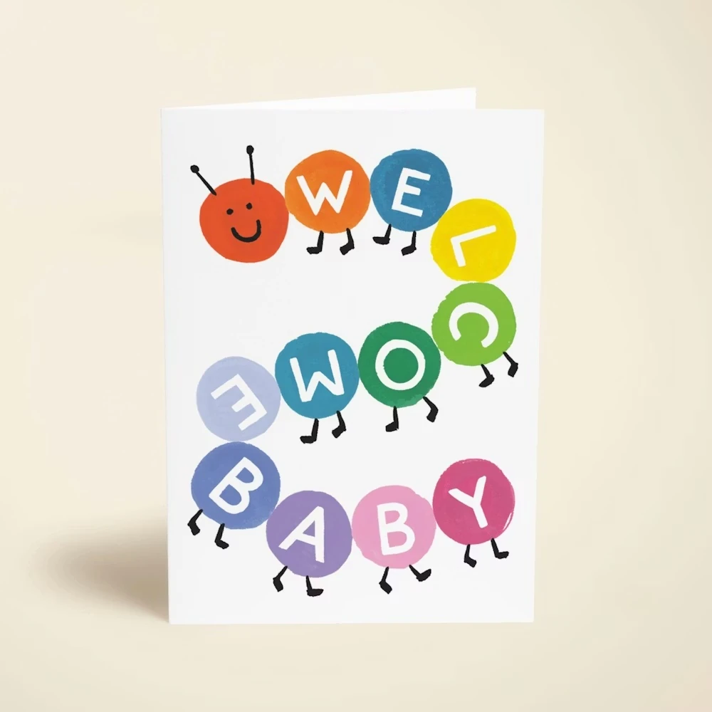 Caterpillar Love Congratulations Card