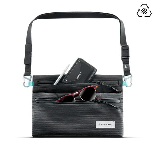 Re-stored Carry Essentials Neck Pouch (a5), Black