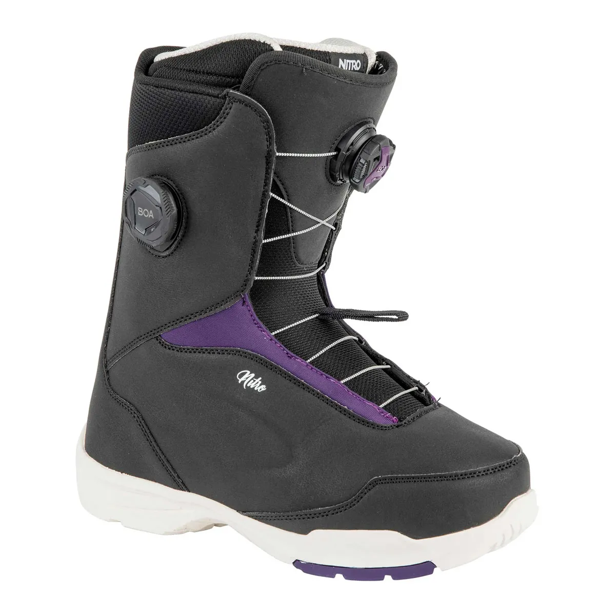 Nitro 2025 Women's Scala Boa Black/purple Snowboard Boots