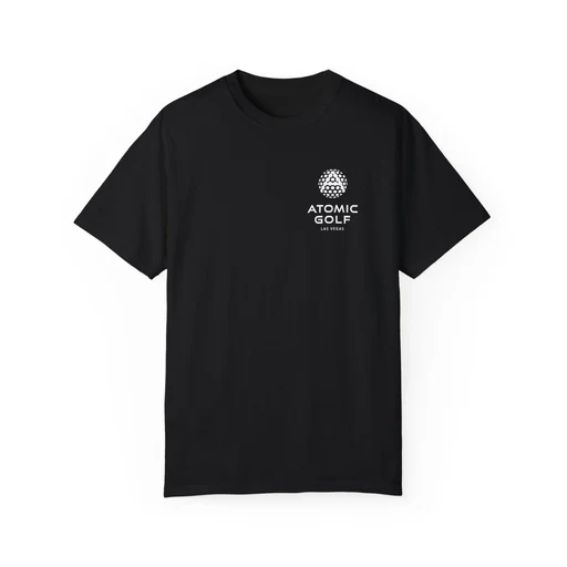 Atomic Golf Unisex Garment-dyed T-shirt – Comfortable & Stylish Golf Apparel - M