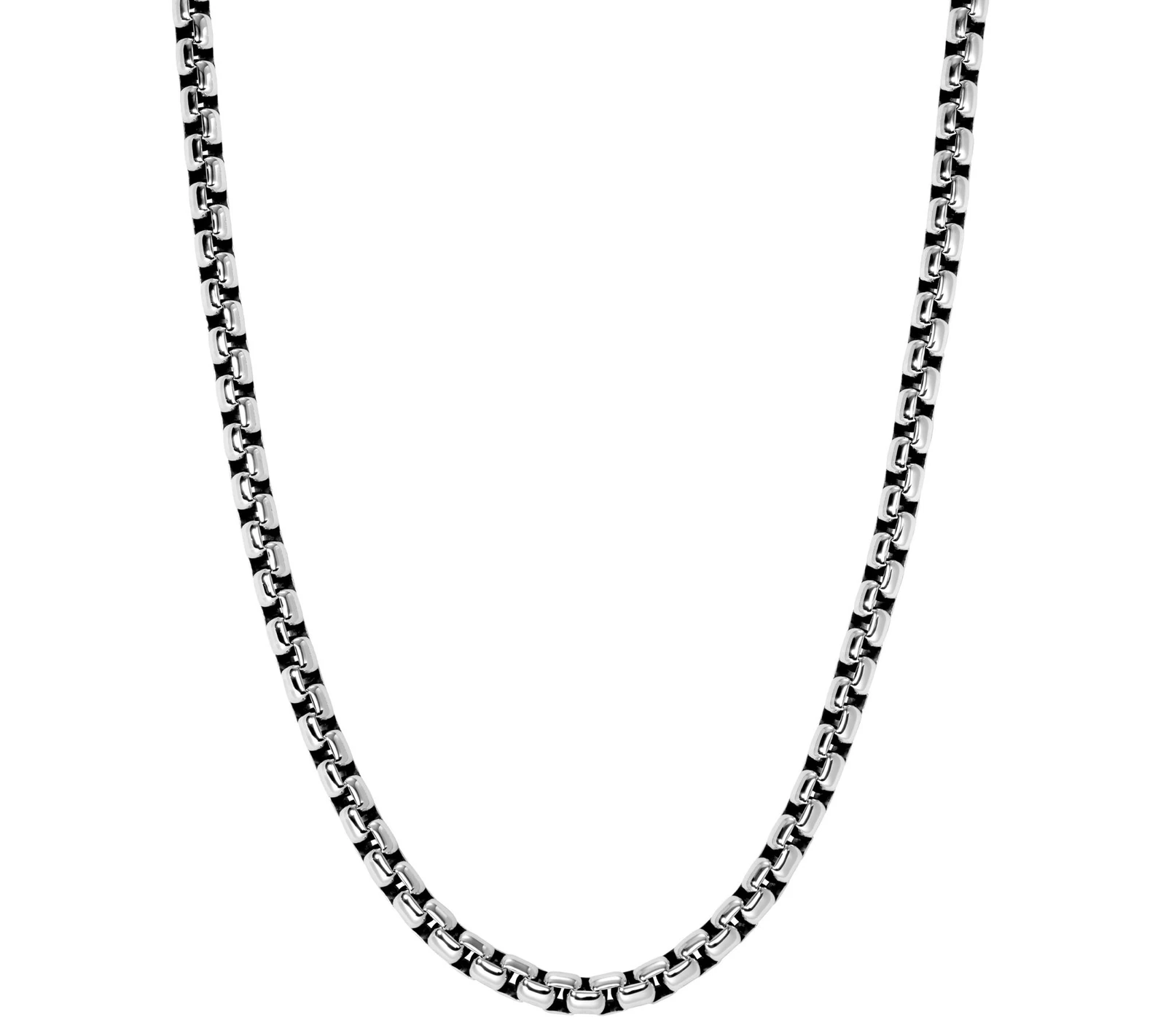 Sterling Silver 5.3mm Box Chain 18" Necklace, 43.4g
