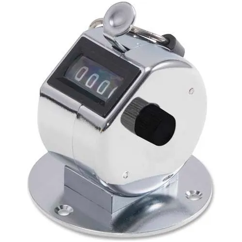 Bates Tally Ii Desk Model Tally Counter, Registers 0-9999, Chrome