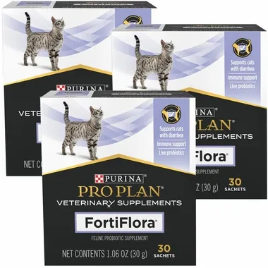 3 Pack Fortiflora Feline - Box Of 30 (1 Gram Packets)