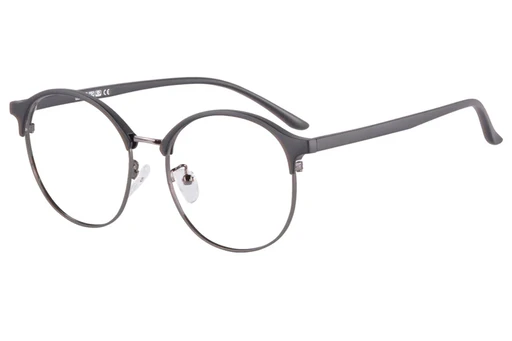 Shinu Anti Blue Ray Progressive Multifocal Lenses Customized Prescription Eyewear Tr/metal Material Glasses Multicolor Optional - C20 Matte Black Gun/up 125 Down 300