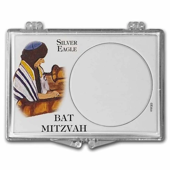 Snap-lock Holder - Bat Mitzvah (silver Eagle)