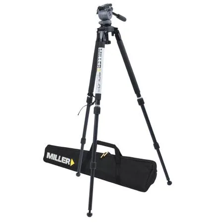 Miller Ds10 Fluid Head With Solo 75 3-section Aluminum Alloy Tripod