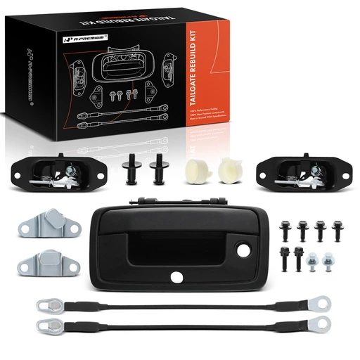 Metal Tailgate Hardware Rebuild Kit With Cable For 2015 Chevrolet Silverado 2500 Hd