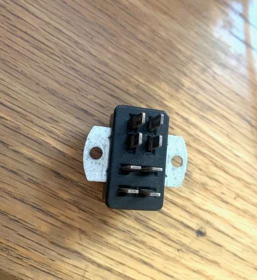 Miniature Jones Plug, Various Pins & Configurations - 8 Pin Male Staggered Chassis Mount