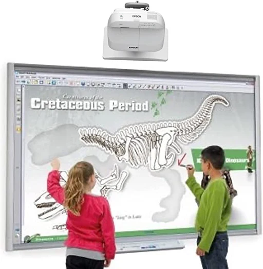 Refurbished Interactive Smart Board Sbm685 For School And Office Use - With Epson Projector