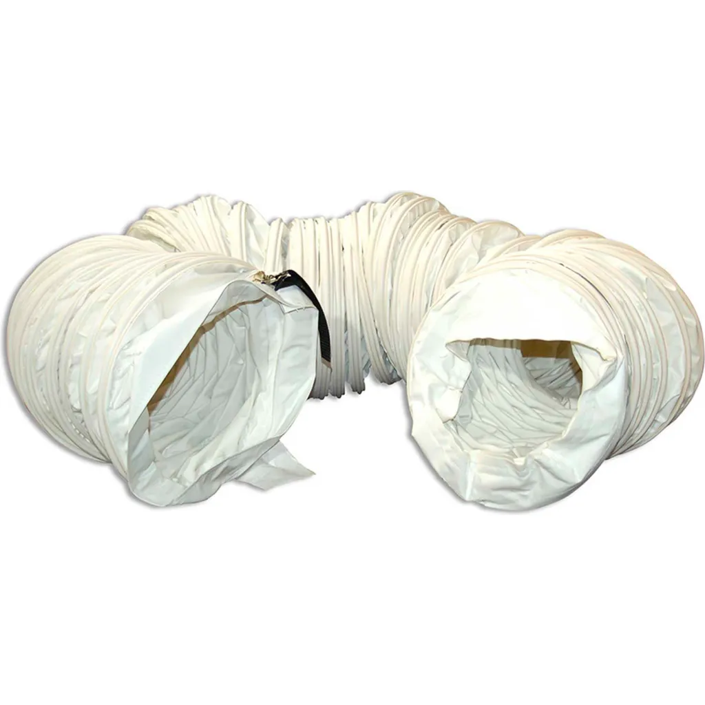 Heatstar 16" Dia. Flexible Heat Duct For Indirect Fired Forced Air Kerosene Heater, 25'l, White