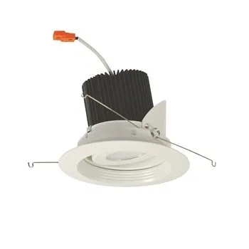 Nora Nrm2-517l09 5" Marquise Ii Led Adjustable Regressed Baffle Trim, 900 Lm - 3500k/natural Metal/natural Metal/spot