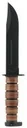Ka-bar 9193 120th Anniversary Dog's Head Fixed 7 In 1095 Cro-van Black Clip Point Leather Knife