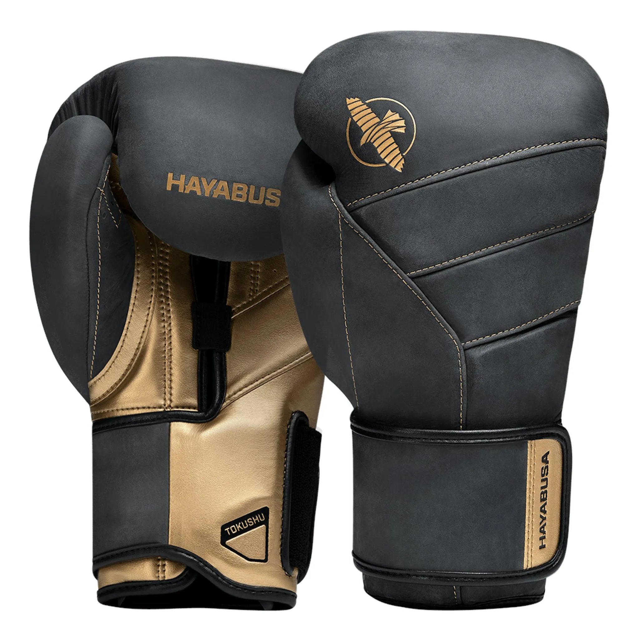 Hayabusa T3 Lx Boxing Gloves - Obsidian/gold
