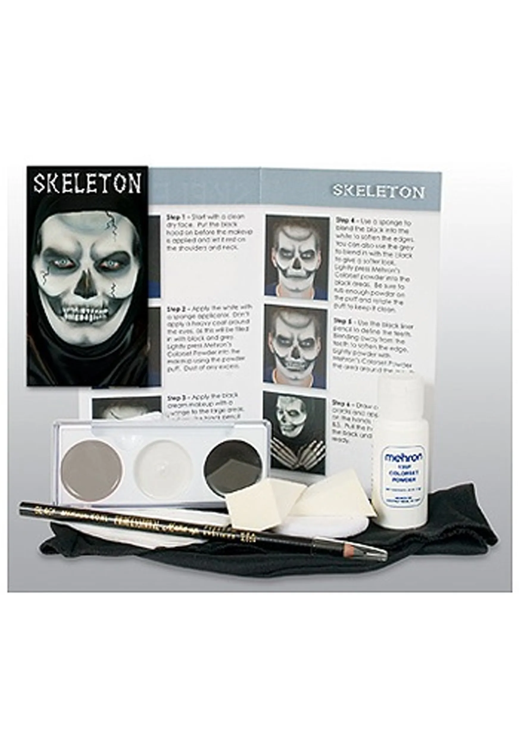 Mehron Skeleton Character Makeup Kit
