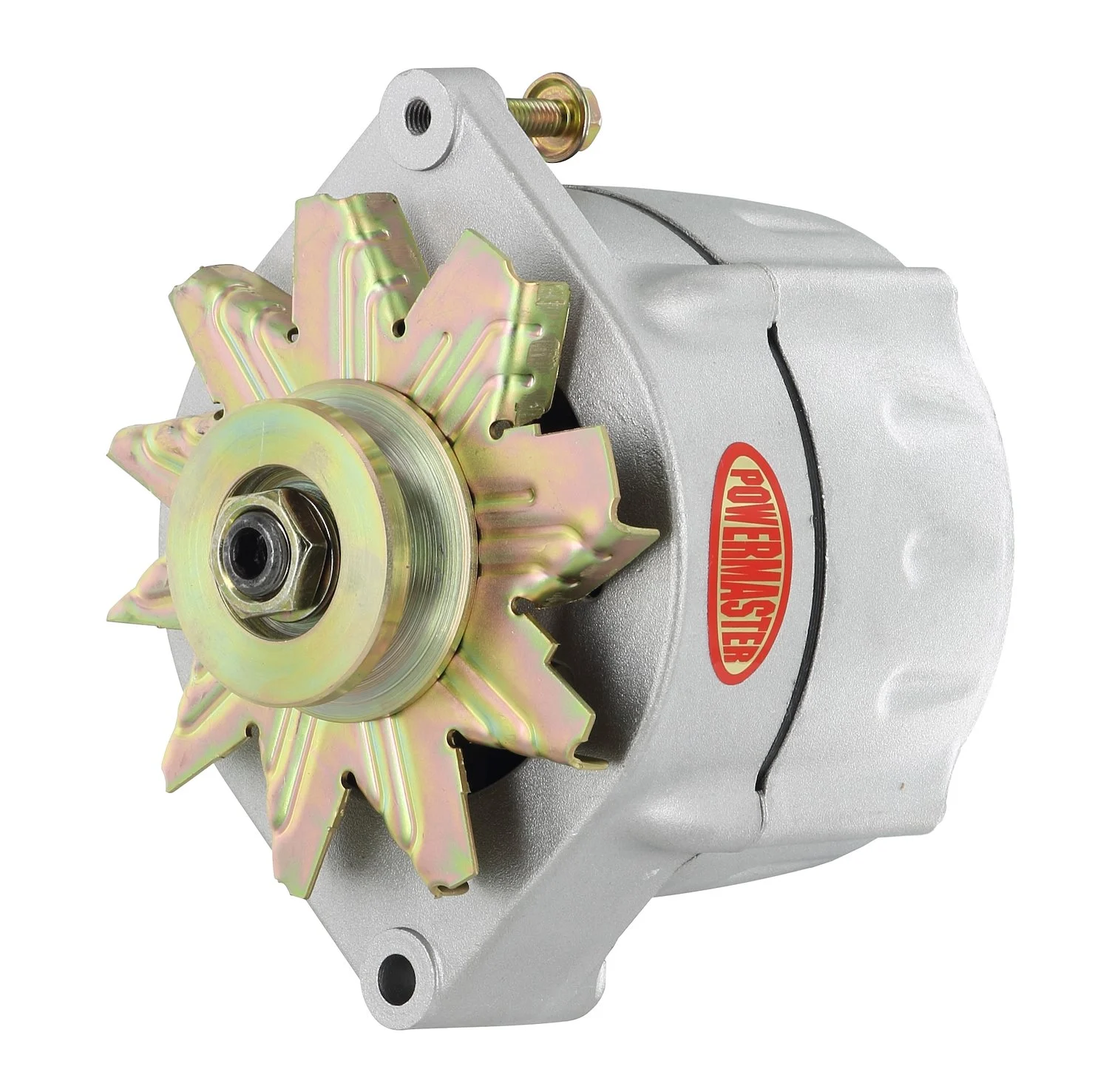 Powermaster Gm 12si-style Alternator Natural "smooth Look"