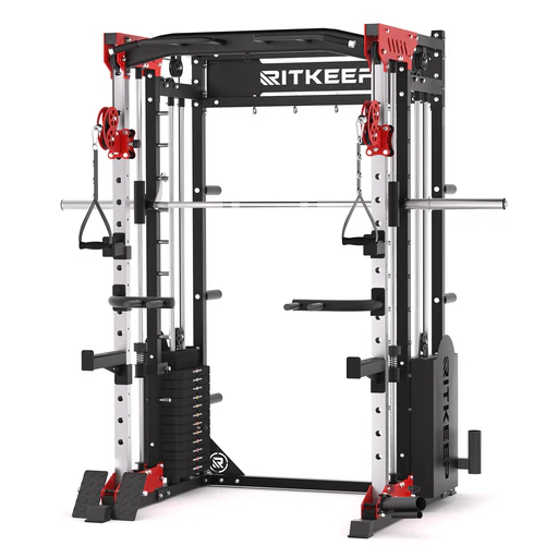 Pmax 5600 Home Gym Smith Machine - Integrated Weight System - Black (2025 Version)/400 Lb/rab 2000