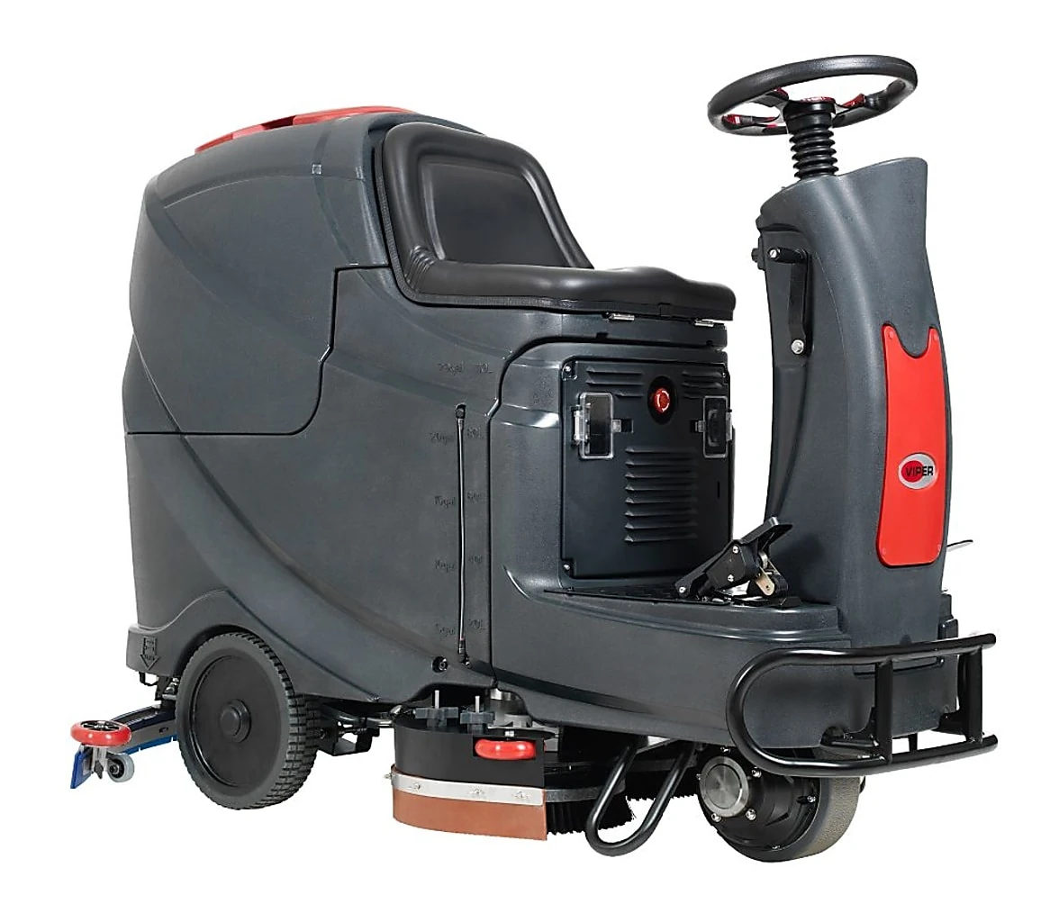 Nilfisk Viper As710r-tppl Disc Battery-powered Ride-on Scrubber, 128ah, 30"