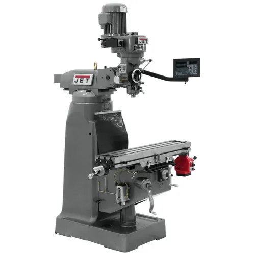 Jet Jtm-2 Mill With Newall Dp700 3-axis Quill Dro And X Powerfeed Installed