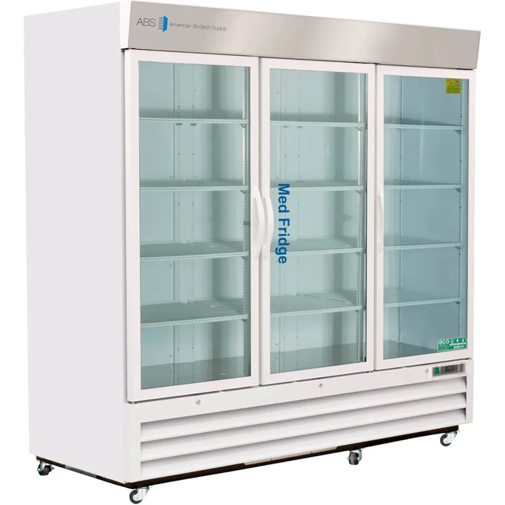 Abs Standard Pharmacy/vaccine Glass Door Refrigerator, 72 Cu. Ft.