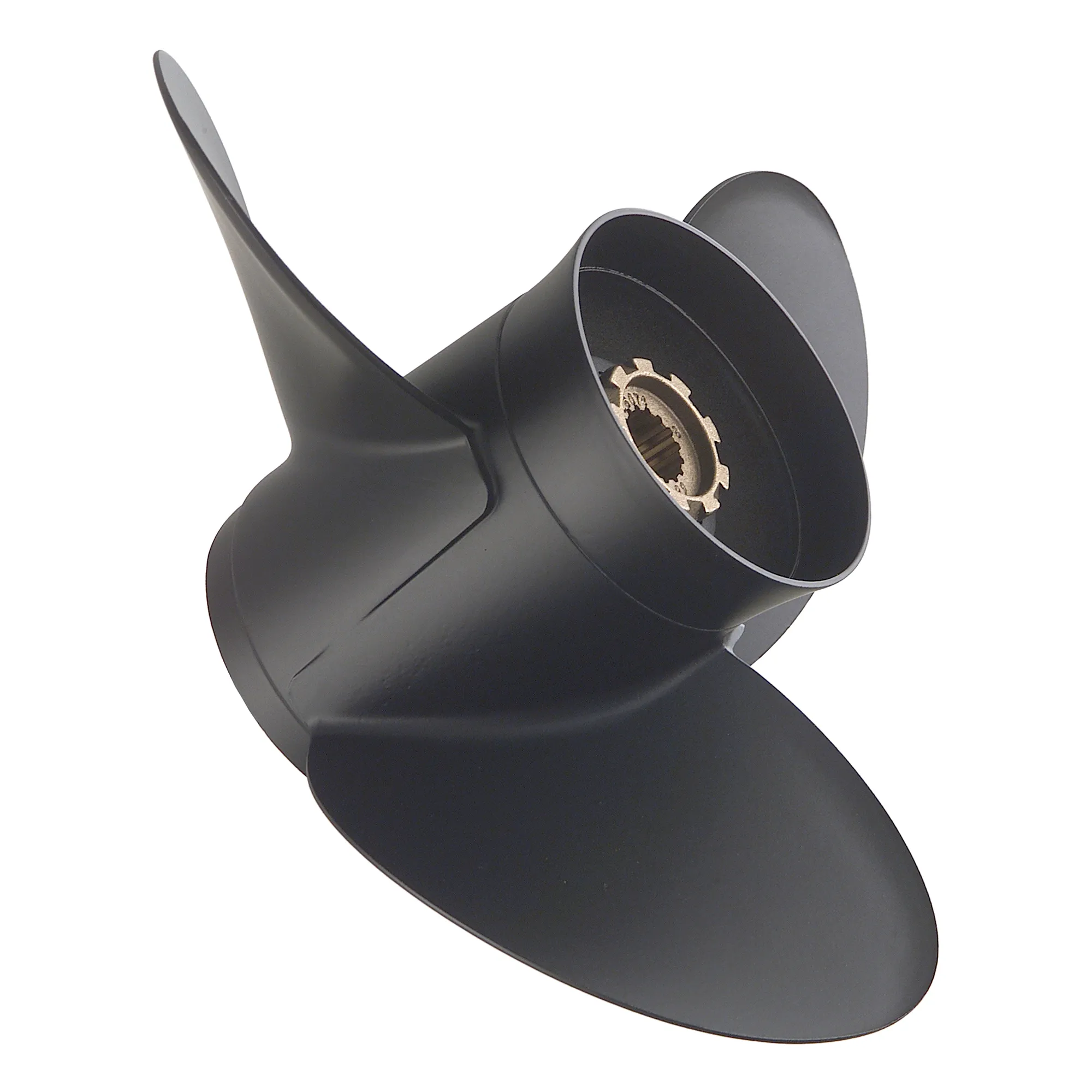 Quicksilver Black Diamond 3-blade Prop W/hub / Aluminum 10.5 Dia X 13 Pitch Rh