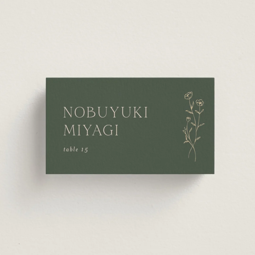 Kouignette Wedding Place Cards By Chocomocacino