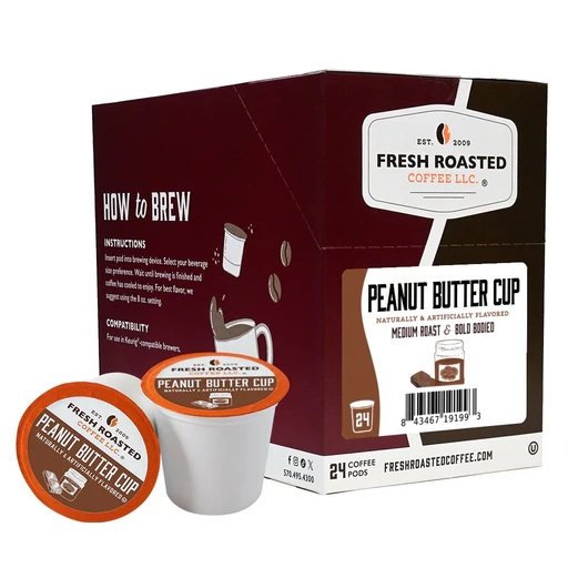 Peanut Butter Cup Flavored Coffee Classic Pods 2 X 24 Count