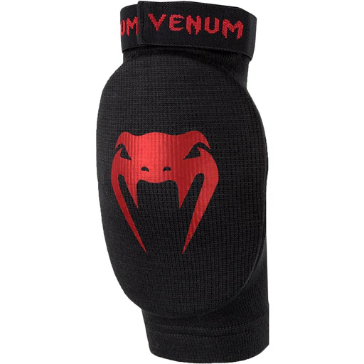 Venum Kontact Lightweight Cotton Protective Elbow Guards - Black/red