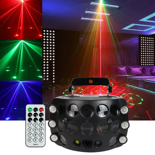 4 In 1 Rgb Laser Rain Butterfly Laser Light-b23 - Uk Plug