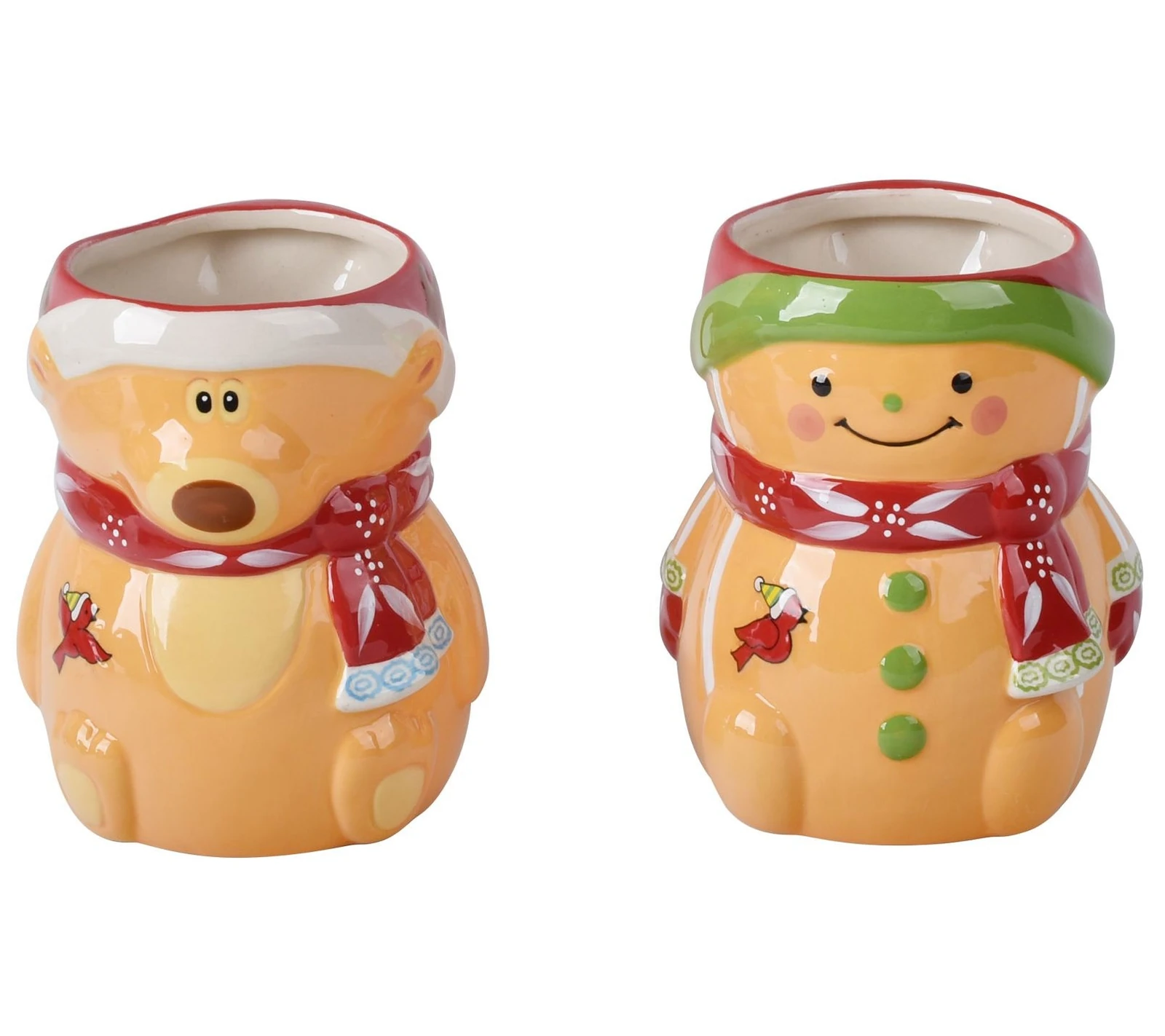Temp-tations Holiday Set Of (2) Figural Character Mugs