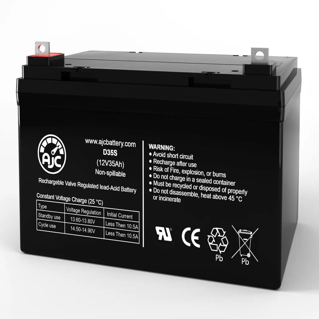 Ajc Craftmatic Comfort Coach 4scooter Mobility Scooter Replacement Battery 35ah, 12v