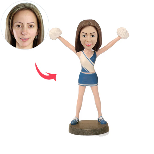 Custom Cheerleader Bobblehead - 15cm(6in)/stationary Head