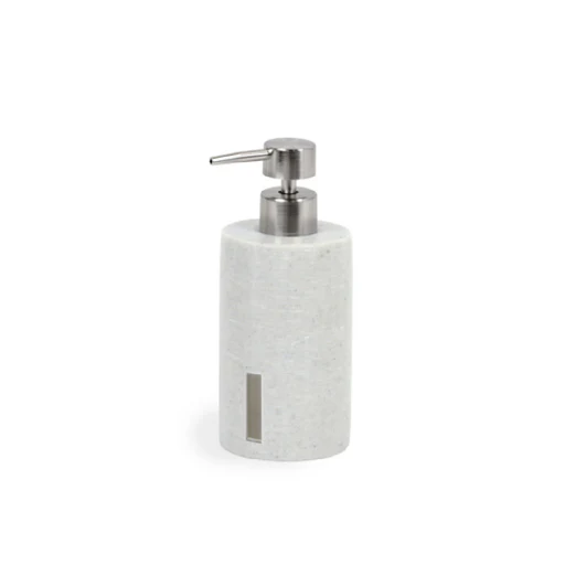Foh 10 Oz Miami Pump Cement Grey With Low Profile Top Round Resin Dispenser (6/case)