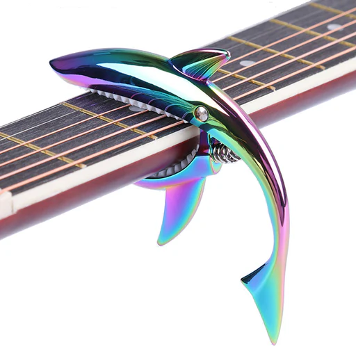 M-3 Shark Guitar Capo Zinc Alloy Practice Tools - Colorful