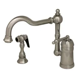 Legacyhaus Kitchen Faucet With Side Spray - Polished Chrome