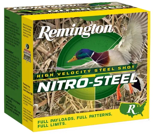 Remington 12ga 3.5 Inch 1-1/2oz Bb Shot 25pk Nitro-steel Ammunition