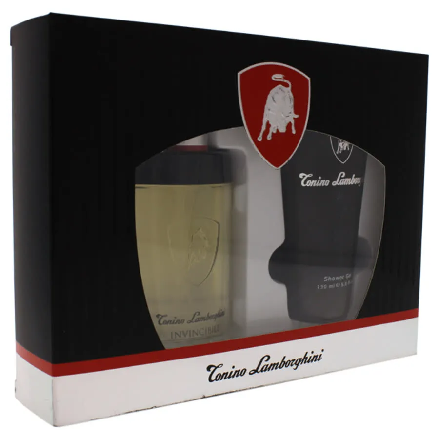 Invincibile By Tonino Lamborghini For Men - 3 Pc Gift Set 2.5oz Edt Spray, 5oz Shower Gel, 1 Pc Bag