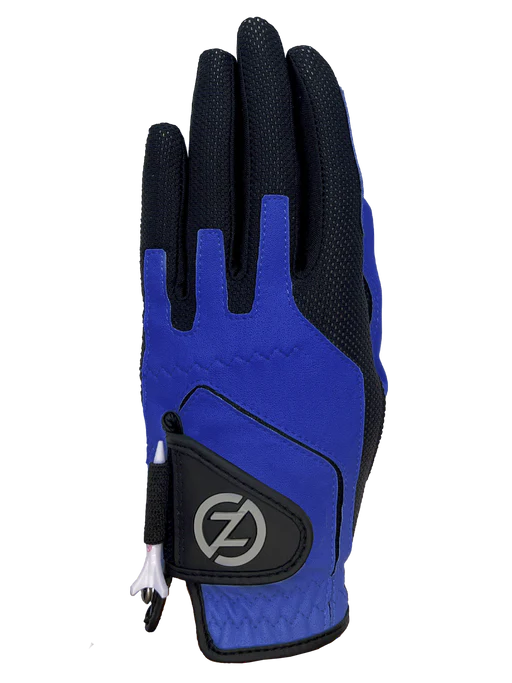 Zero Friction Junior Compression Golf Glove - Blue/left Hand (for Right Handed Dominant Players)