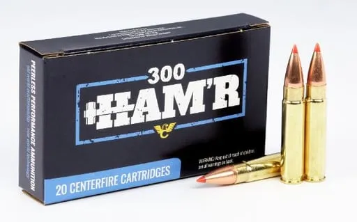 Wilson Combat 300 Ham'r 110gr Hornady V-max 2550 Fps 20rd Centerfire Cartridges