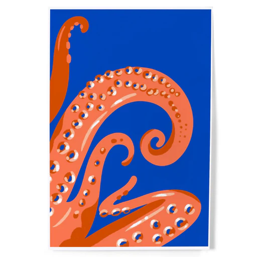 Lush Environment Collection Octopus Tentacles Giclee Print 24 X 36