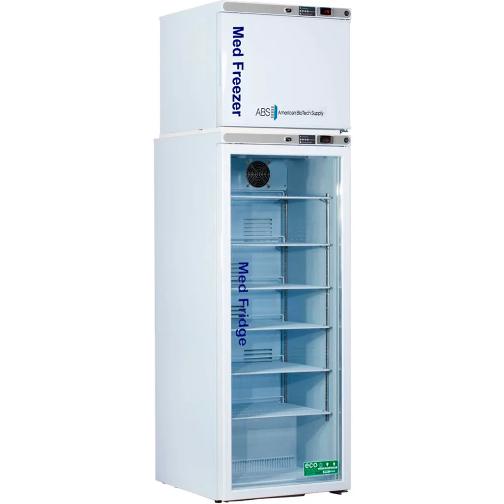 Abs Premier Pharmacy/vaccine Refrigerator & Freezer Combination, 12 Cu.ft., 1 Glass & 1 Solid Door