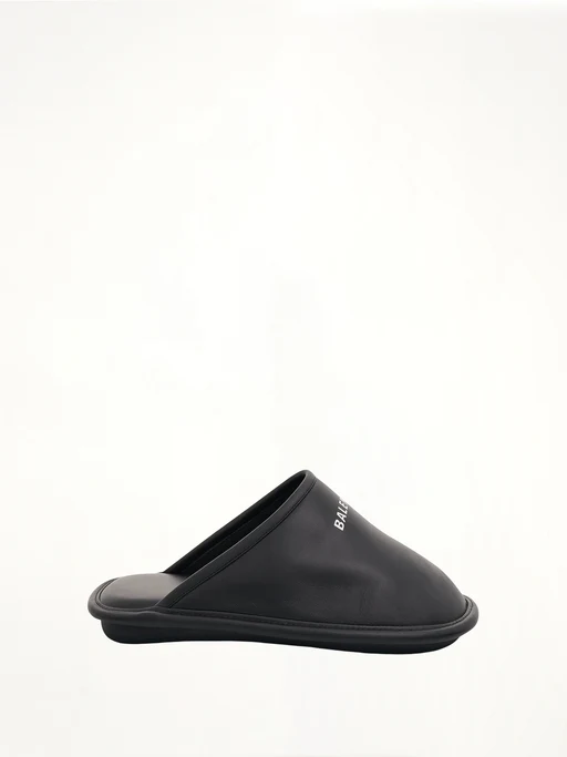 Balenciaga Calf Leather Home Slippers 'black' 736288wb7211090