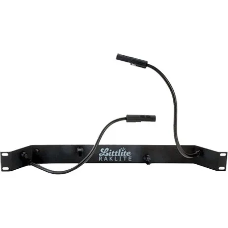 Littlite Rl-10-d-led Raklite With Dual 12" Led Gooseneck Lamp & Dimmer, 1 Ru, Us Power Supply