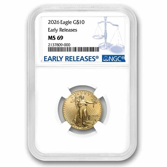 2026 1/4 Oz American Gold Eagle Ms-69 Ngc Early Releases