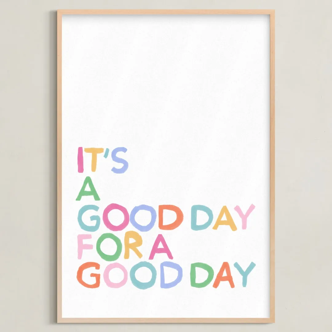 Good Day Vibes Open Edition Children's Art Print