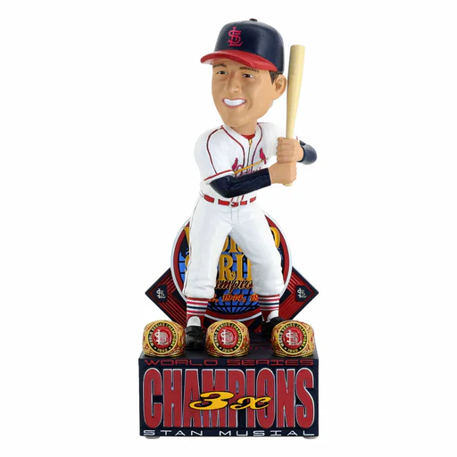 Stan Musial St Louis Cardinals 3x World Series Champion Bobblehead