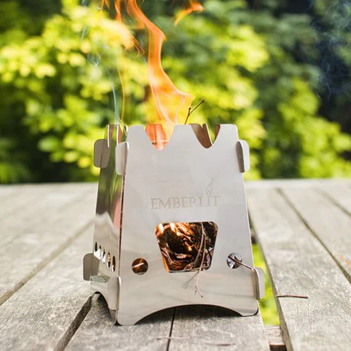 Gen1 Emberlit Backpacking Stove - Stainless Steel